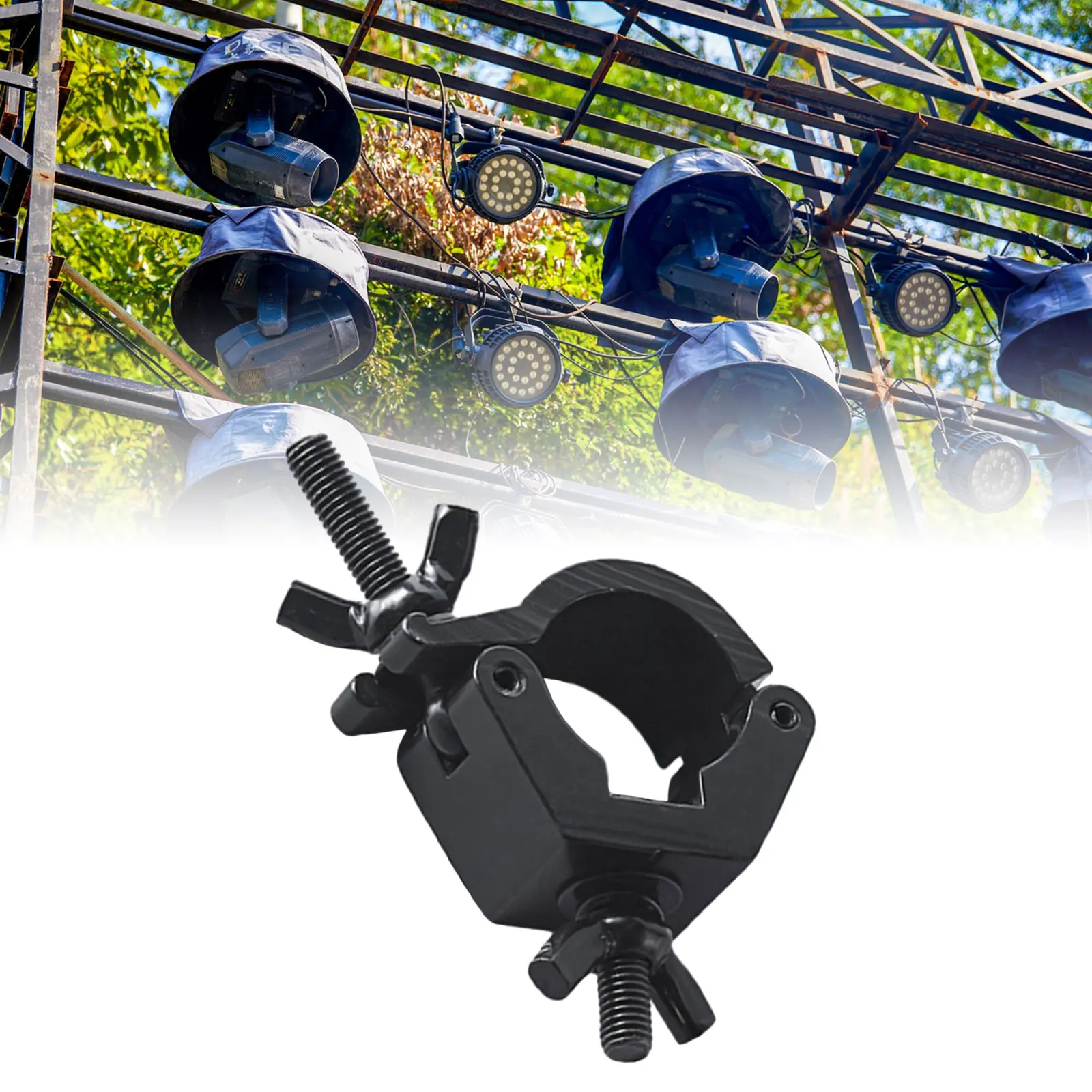 Heavy Duty Single Head Swivel Clamp Aluminum DJ Light Clamp Stage Lighting Clips For LED Par Moving Head Beam Spot Clamps dj light clamp