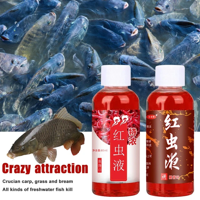 100ml High Concentration FishBait for Trout Cod Carp Bass Strong Fish  Attractant Concentrated Red Worm Liquid Fish Bait Additive