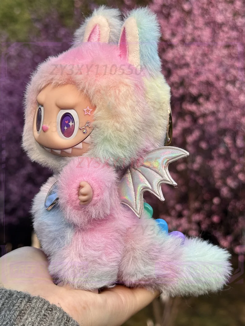 Labubu Vinyl Doll Genuine Baby Pink Purple Spring Dream