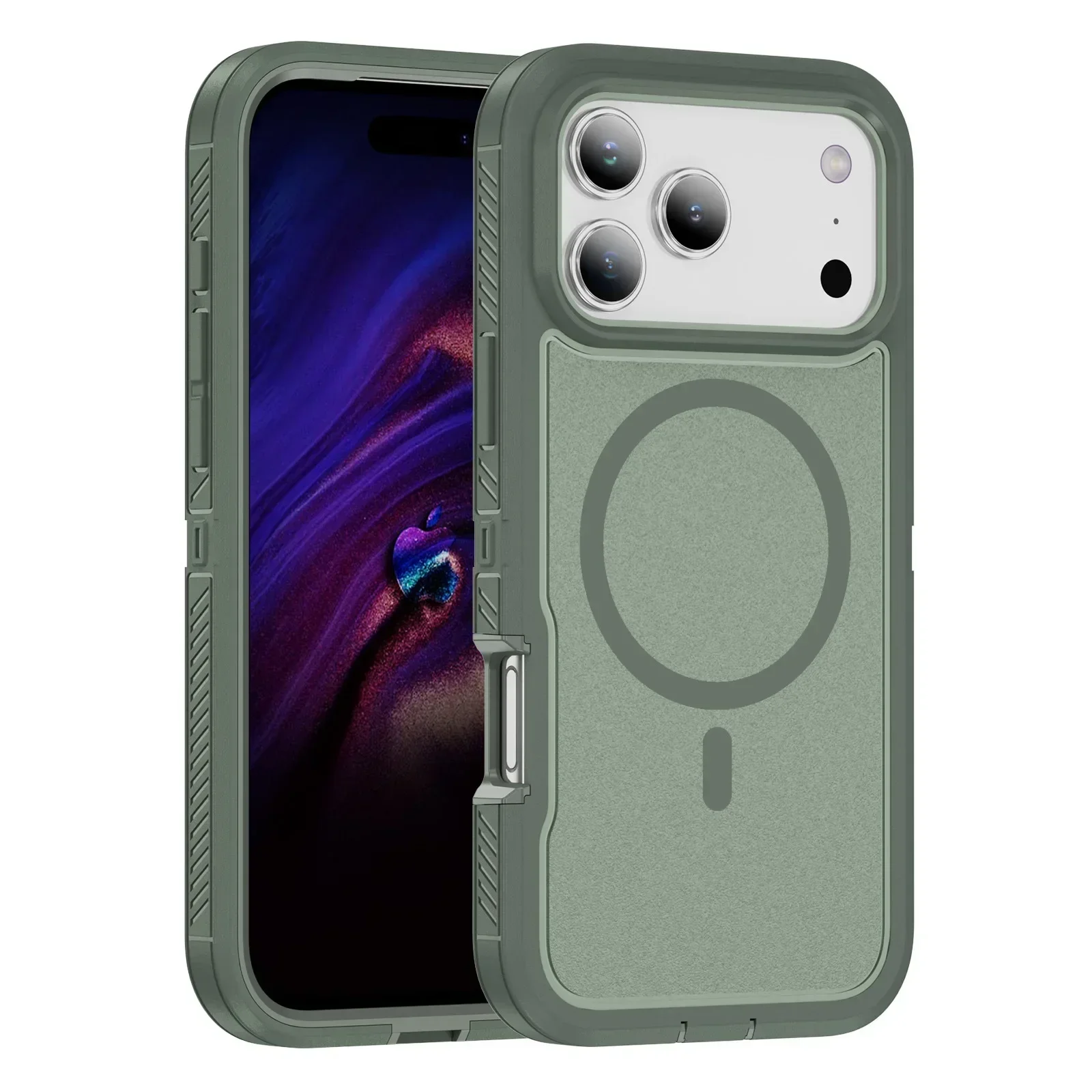 Rugged Heavy Duty Anti-Slip GripArmor Case with Magnetic Charging Compatibility