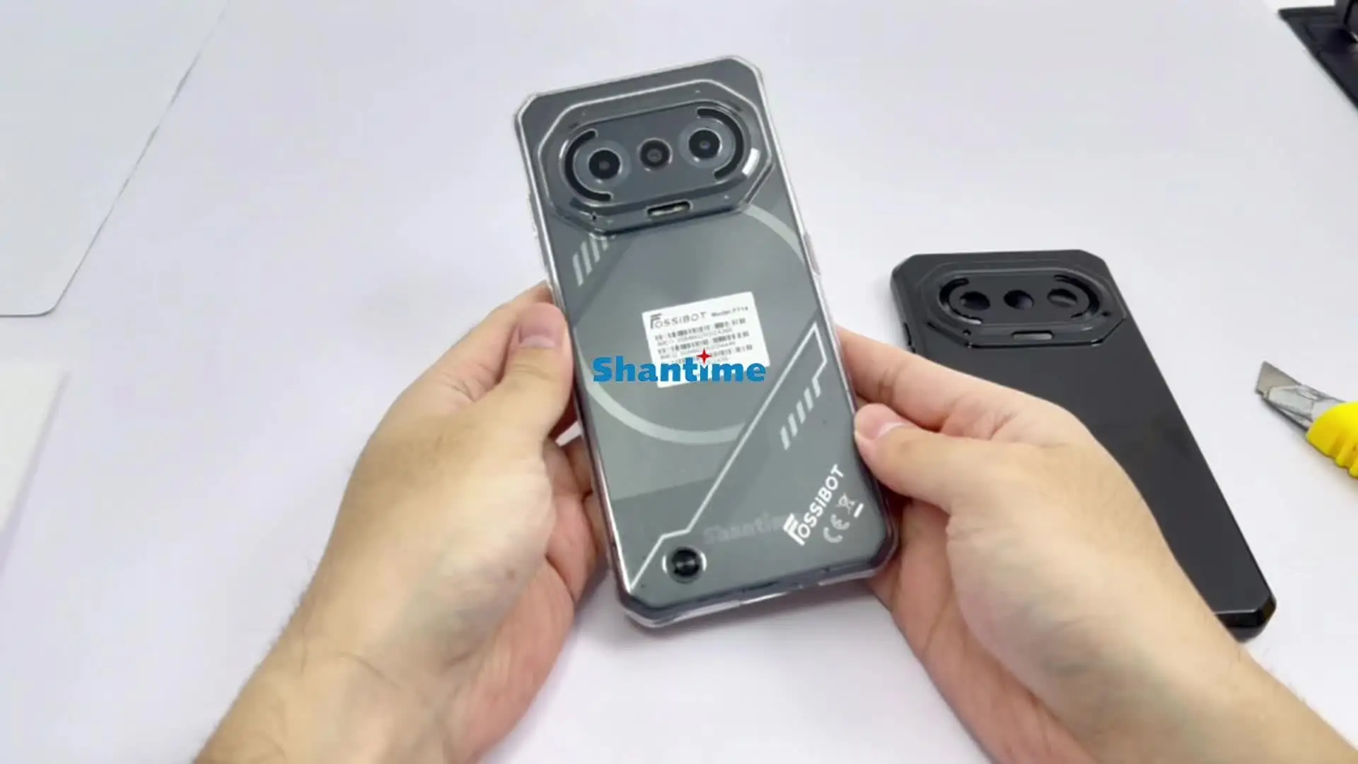 Cover Per Fossibot F102 + Pellicola Vetro Temperato - Custodia Morbida TPU Trasparente E Protezione Schermo - 5