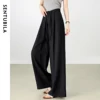 SENTUBILA Baggy Linen Pleated Pants Woman Wide-leg Summer Trousers 2026 New Products Workwear Fashion Women's Clothing W52KD0145 1