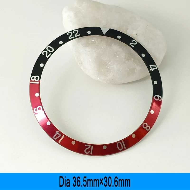 36,5mm * 30,6mm Gehäuse Ring Aluminium Uhr Lünette Einsatz Fit für Submariner NH35 NH36 Tauchen Fall Lünette ring Teile Männer Uhr Geschenke – Detail 8