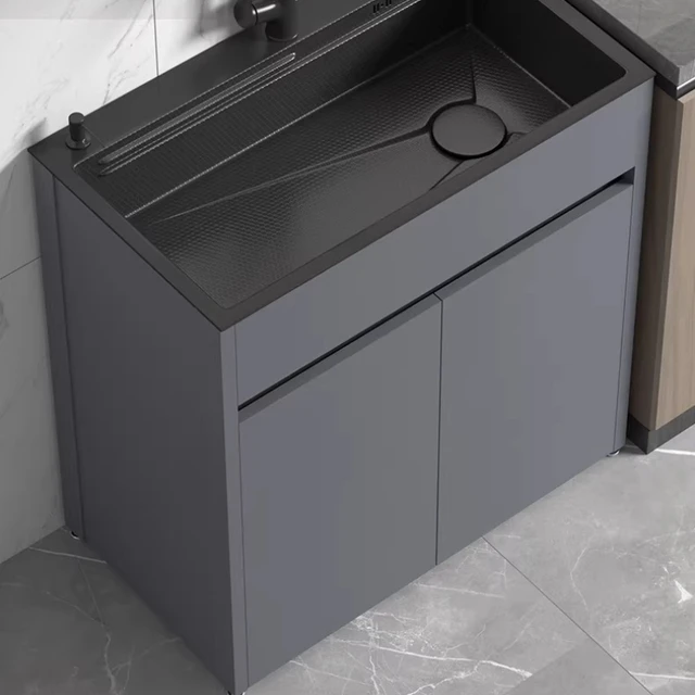 ตู้ครัวสไตล์มินิมอลทันสมัย ตู้วางอ่างล้างจานสแตนเลสสไตล์นอร์ดิก เฟอร์นิเจอร์ครัวดีไซน์เนอร์ Cocina FYKC 1