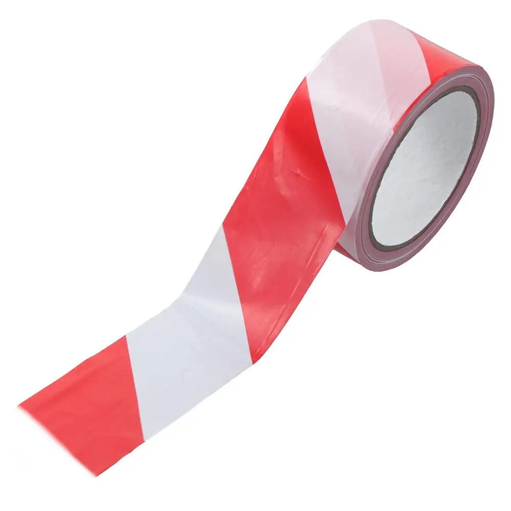 Ruban d'avertissement rouge et blanc 2x40 pouces - Lot de 1