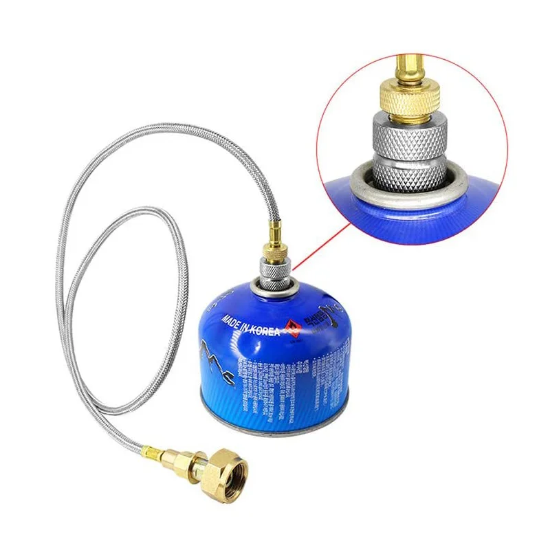 Outdoor Camping Butane Stove Gas Refill Adapter Cartridge Gas Nozzle