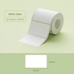 Compact Adhesive Thermal Label Maker for Stickers and Price Tags, Waterproof (5030-White)