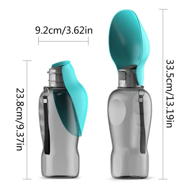 Dog Travel Water Bottle Portable Pet Drinking Cup with Feeding Bowl for Pets Dropship 6