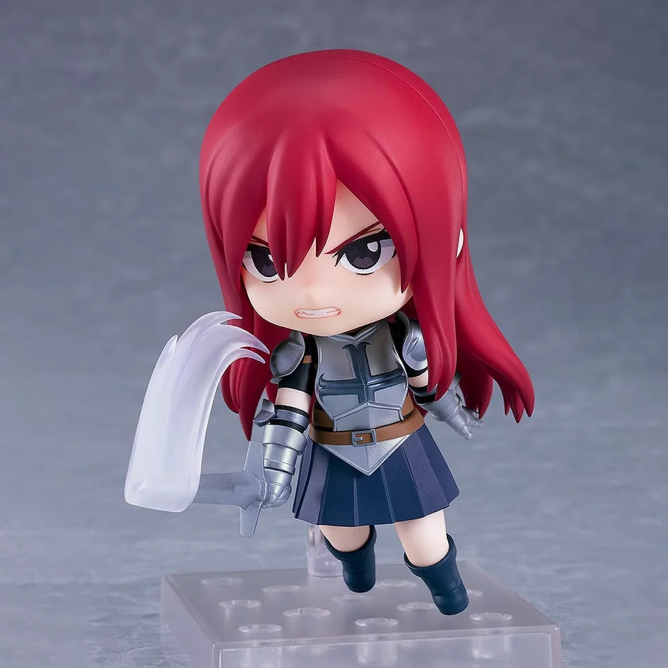 Figurine originale de dessin animé Fairy Tail Erza Scarlet, jouets Kwaii Q  Ver. Poupée de collection de figurines d'action pour cadeau d'anniversaire  - AliExpress, image size:960x960