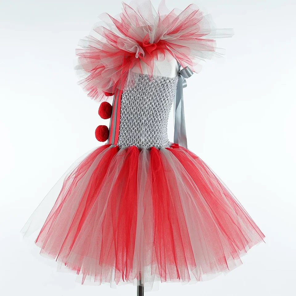 Girls Clown Halloween Costume 11-12 Scary Halloween Clown Costume For ...