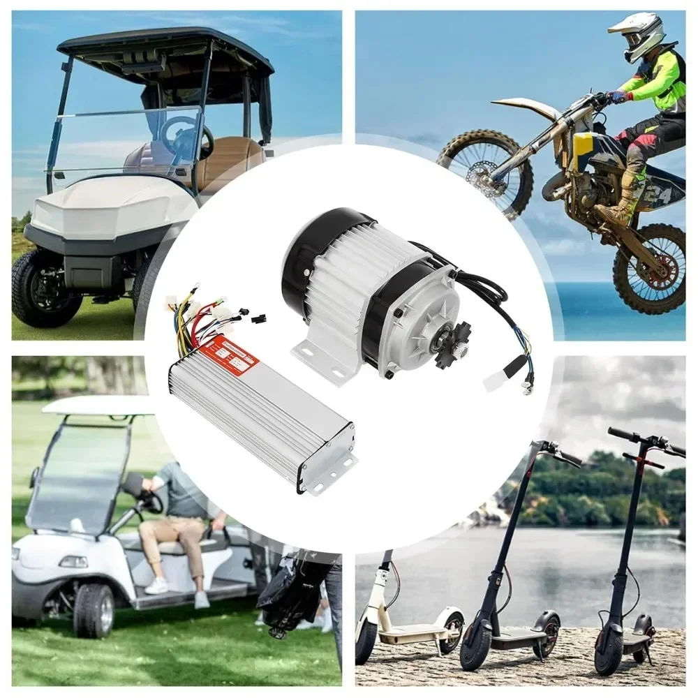 GREENTIME Contrôleur de moteur CC sans balais à onde sinusoïdale double entraînement 48/60/72V 3000W pour scooter électrique et vélo électrique et S866 un ensemble