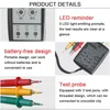 SM852B 3 Phase Rotation Tester Digital Phase Indicator Detector LED Buzzer Phase Sequence Meter 60V~600V AC Voltage Tester 5