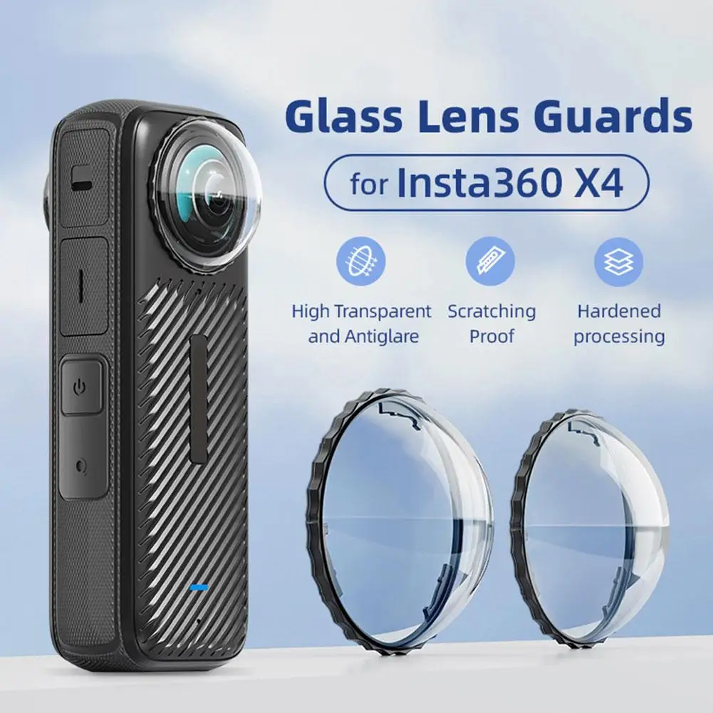 

Новое защитное Оптическое стекло для объектива Insta360 X4, аксессуары, вращающаяся защита для объектива для Insta 360 X4, обновленный, протектор I1R8