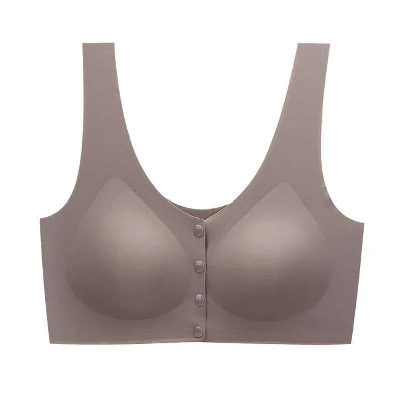 39460-aef435.jpg Women's Soft and Comfortable Ultra-thin Breathable Front Opening Bra with No Trace Breathable Gathering Anti Sagging Underwear - Image 1