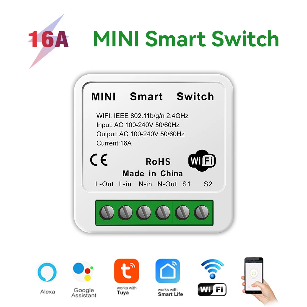 Smart Home WiFi Relay Module for Voice-Controlled Automation