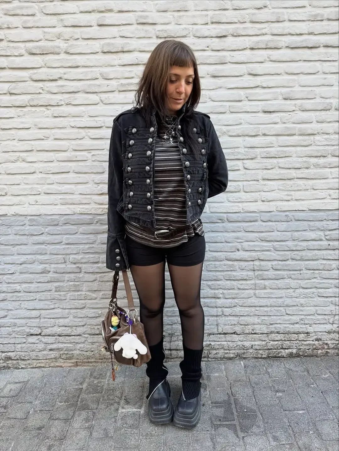 Vintage Denim Military Jacket Women Retro Solid Round Neck Single Breasted Slim Crop Coat 2026 New Lady Daily Street Outerwear 41 Sde0631be32524e7db91d9884cf5836bay