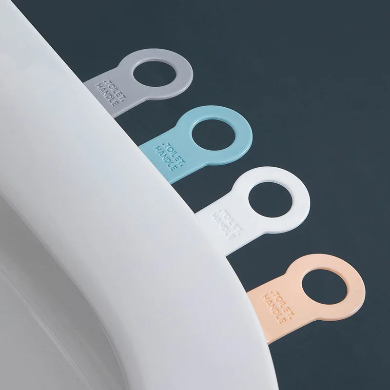 Toilet Lid Lifter TPR Strong Suction Cup Type Not Dirty Easy Clean Ring 2Pcs toilet seat accessories