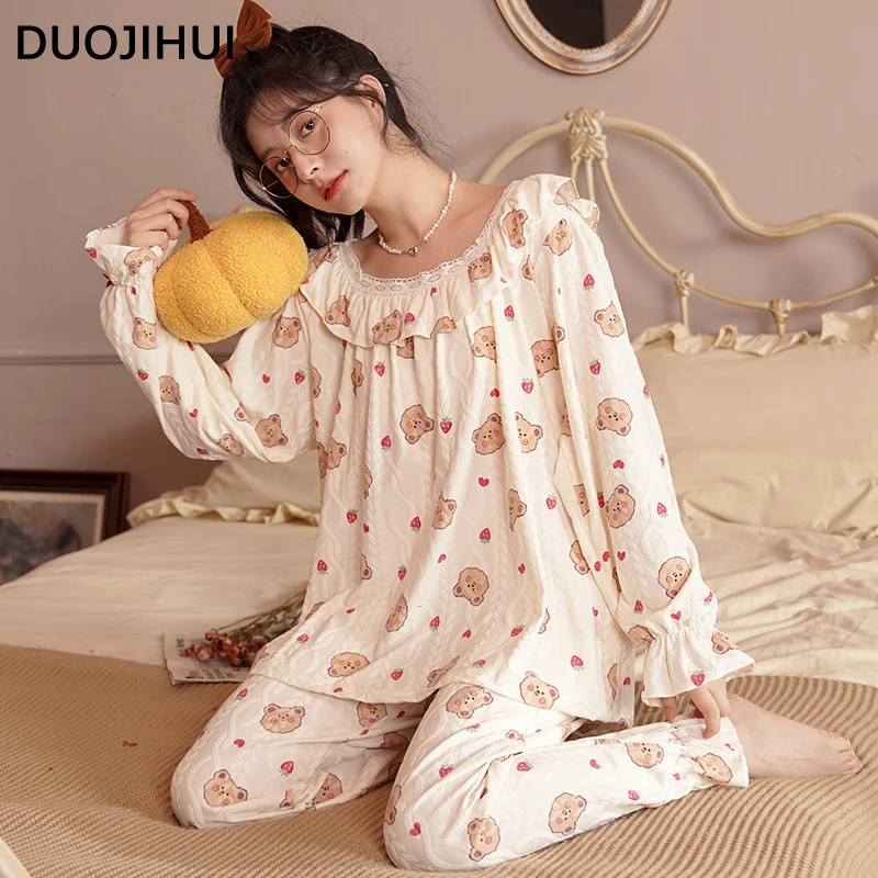 Рисунок 2 - DUOJIHUI милый шикарный принт Повседневный