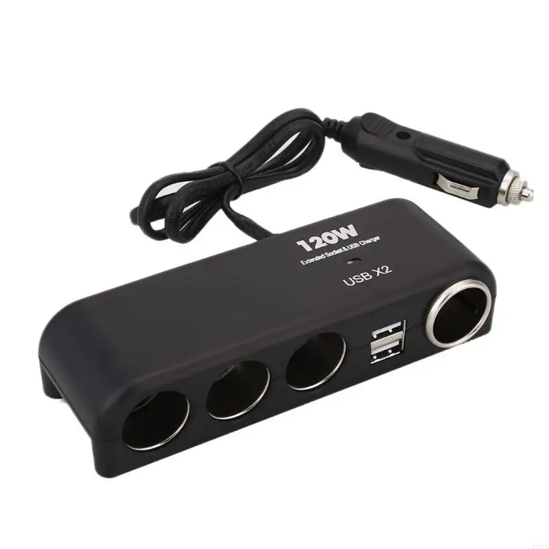 P9JB High-Power 12/24V Car Cigarette Lighter Adapter for Mobile Phone Pad Charging Adapter Splitter 12-24v Universal Voltages