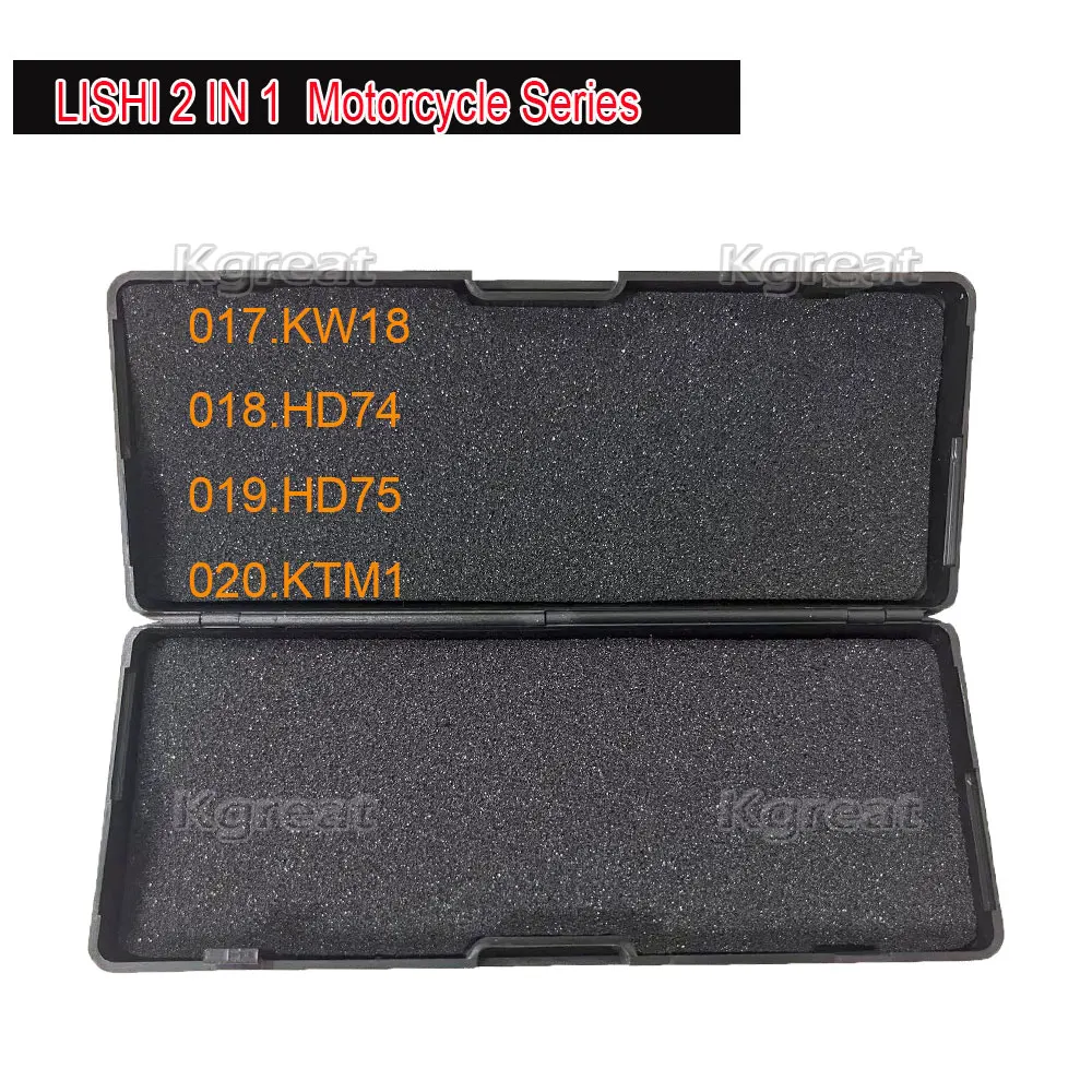 Hot Lishi Tool LISHI 2 IN I Motorcycle HON41/HON42 HON70 HON58R HON77 HON63 BW9MH KW14 H50 ZD24R YH35 SZ14 ZD30 KYM2 KYM2R YH65 KW18 HD74 KTM1