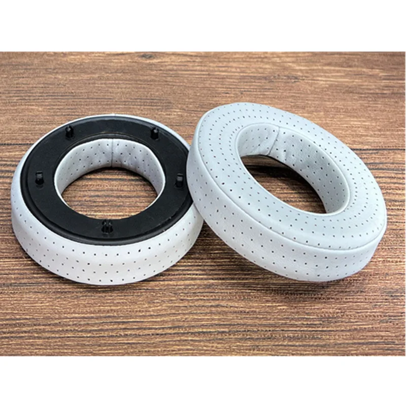 Almofadas de Couro Perfuradas da Orelha da Proteína para a Utopia Clara Focal mg Elegia Stell ia Fones de Ouvido Almofadas da Substituição Earpads Preto Cinza - Image 6