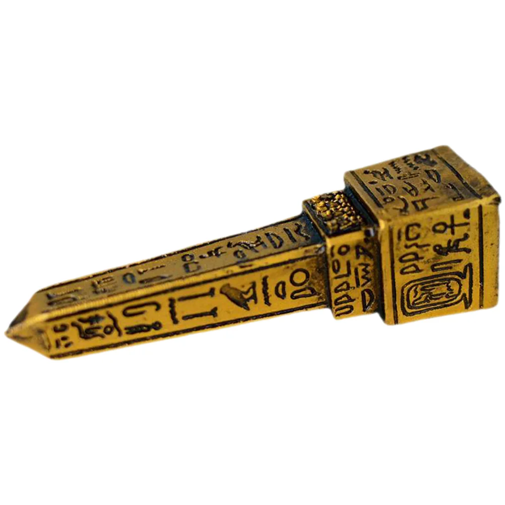 Egyptian Tower Figurine Egyptian Obelisk Psychological Sandbox Tower Ornament Figurine Desktop Statue Stele Decorative Statue