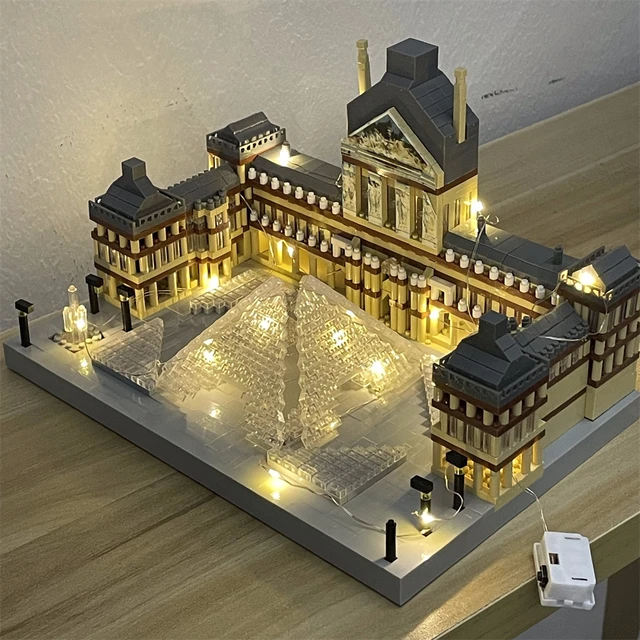 Louvre Museum Micro Mini Building Block Set: Iconic Art Gallery Micro Bricks Model, Exquisite Detailing, High-Quality Material 4