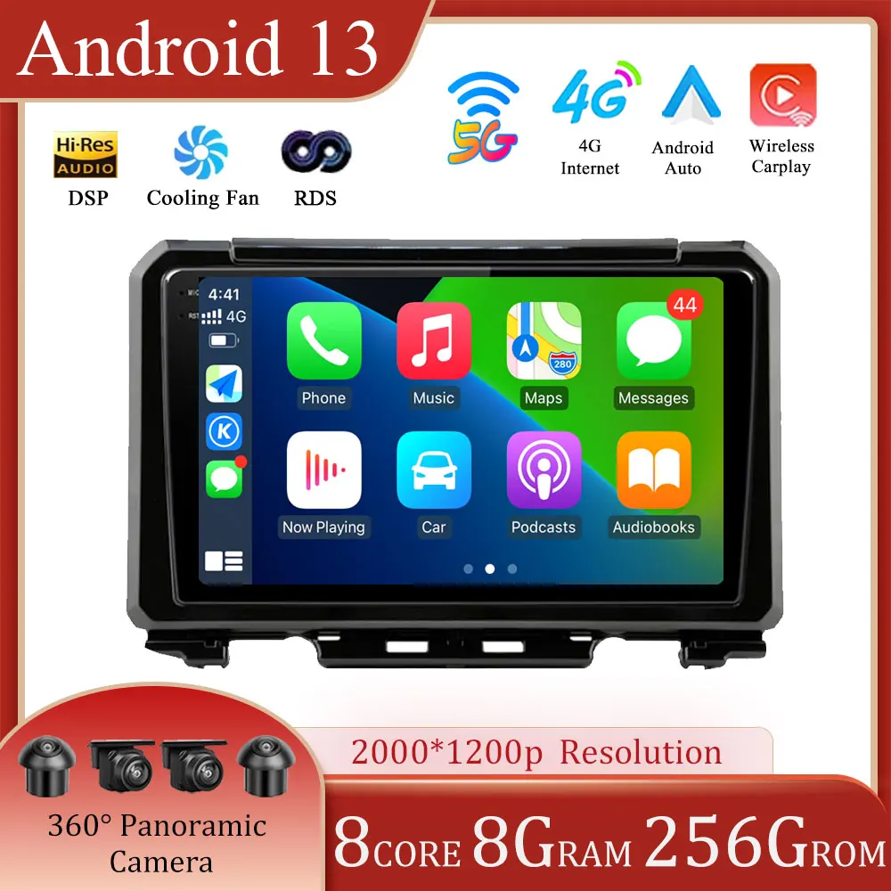 9-Android-13-For-SUZUKI-Jimny-2019-Car-Radio-Monitor-Screen-Navigation