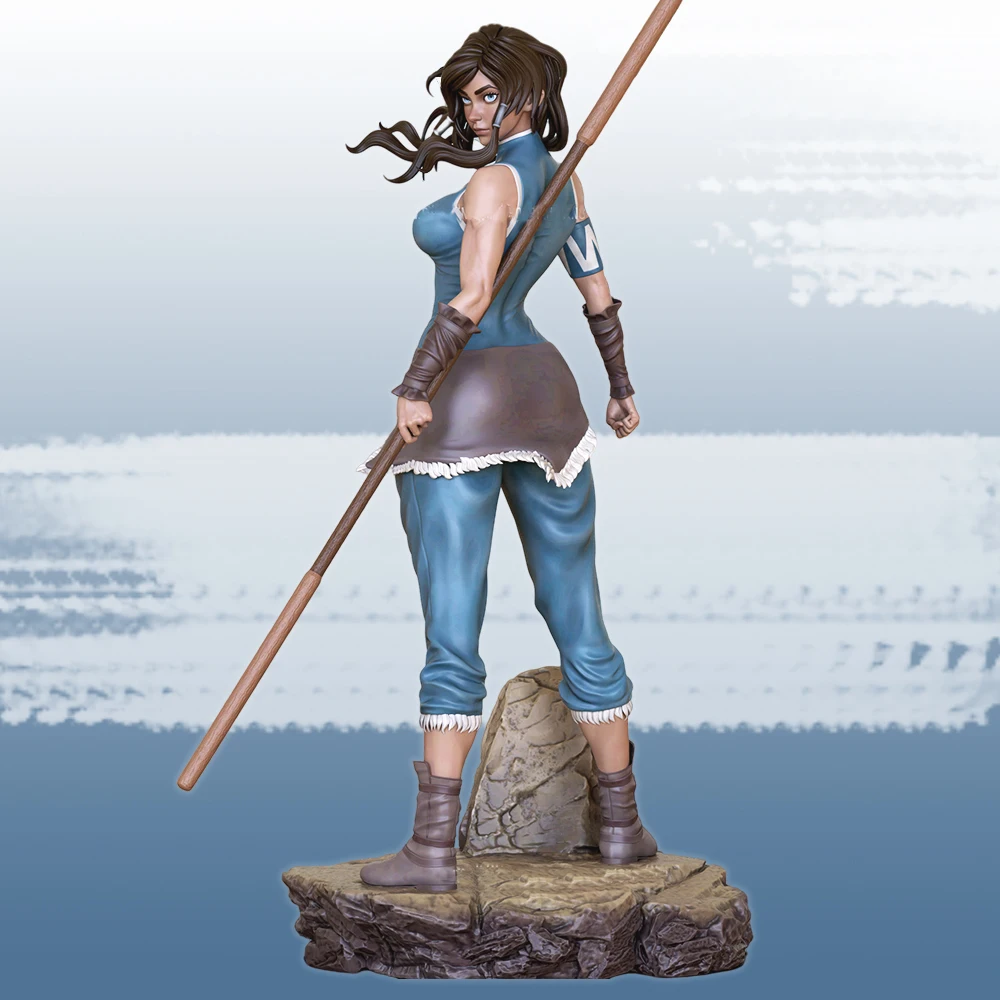 Korra Figur antike Miniatur Harz Modell Kit unbemalte Kunststoff Modell Kit a491 – Detail 1
