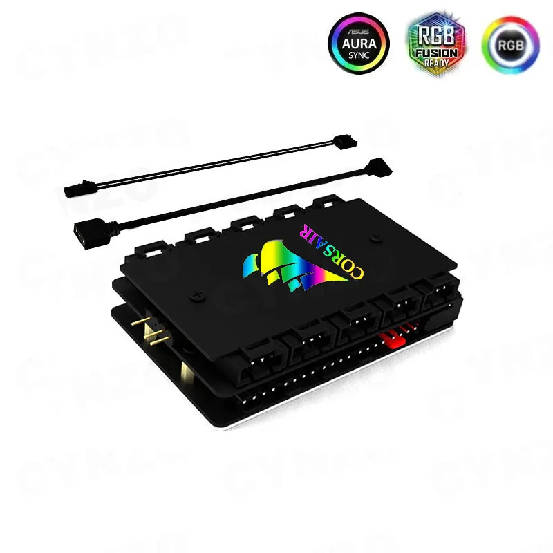 Argb Pwm Computer Case Fan Hub Per Corsair Icue Ql Ll Hd Ml 120 140 Series Fan Cooler Aura Sync Mod Accessori Per Pc