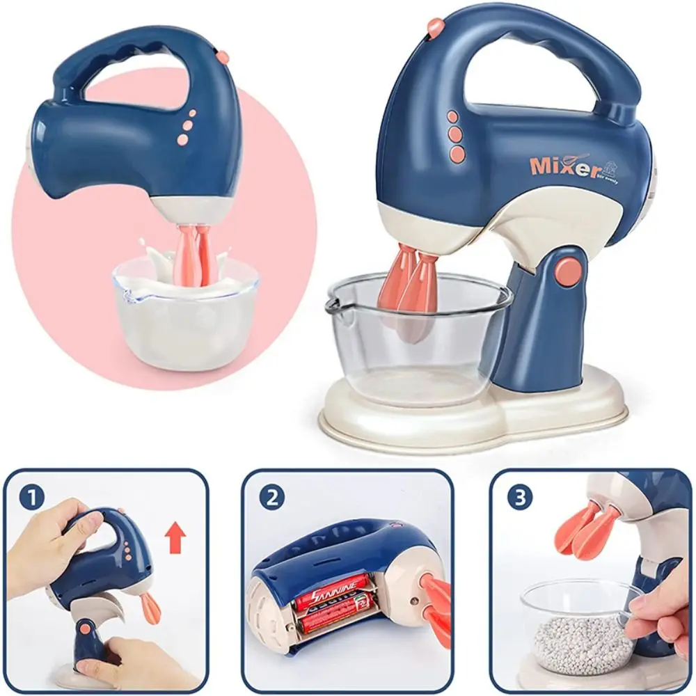 Kitchen Pretend Play Toys For Kids Electric Vacuum Cleaner Microwave Cooker Juicer Washing Machine Household Appliance Girls Toy 4