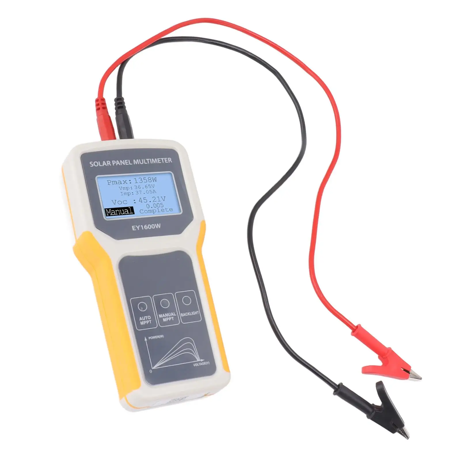 MPPT for solar Panel Tester-Photovoltaic Multimeter with Backlight for Open Circuit Voltage Testing