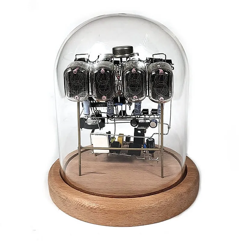 In12 Nixie-Reloj de tubo Cyberpunk Retro, de escritorio, relojes de tubo de vacío vidrio, creativo, reloj de incandescente, regalo nostálgico hecho a mano - AliExpress
