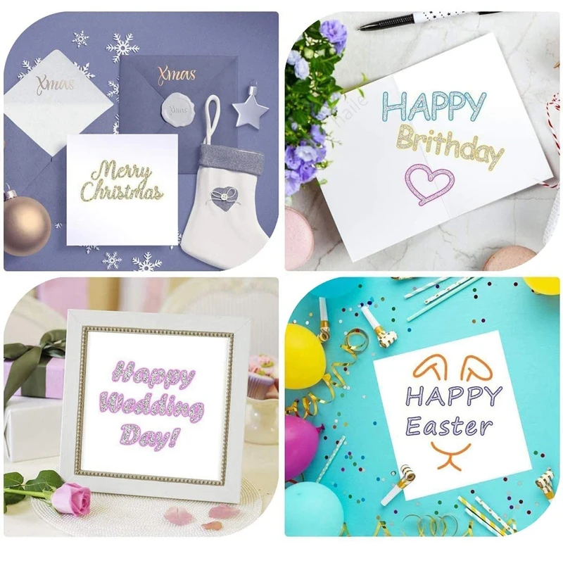 8 Color Christmas Pen Highlighter Double Line Outline Art Pen Marker Pens Bullet Diary Poster Card DIY Painting Writing