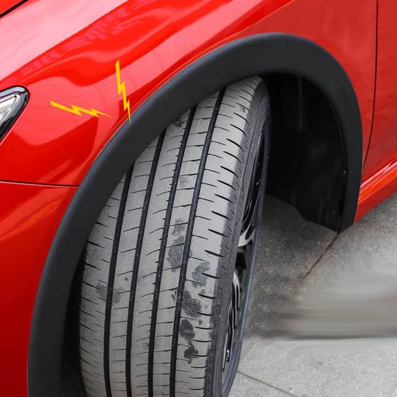 1.5M Car Wheel Arch Trim Fender Flares Arches Wing Expander Eyebrow Anti-Collision Strip for Pickup SUV Fender Flare Edge Trim