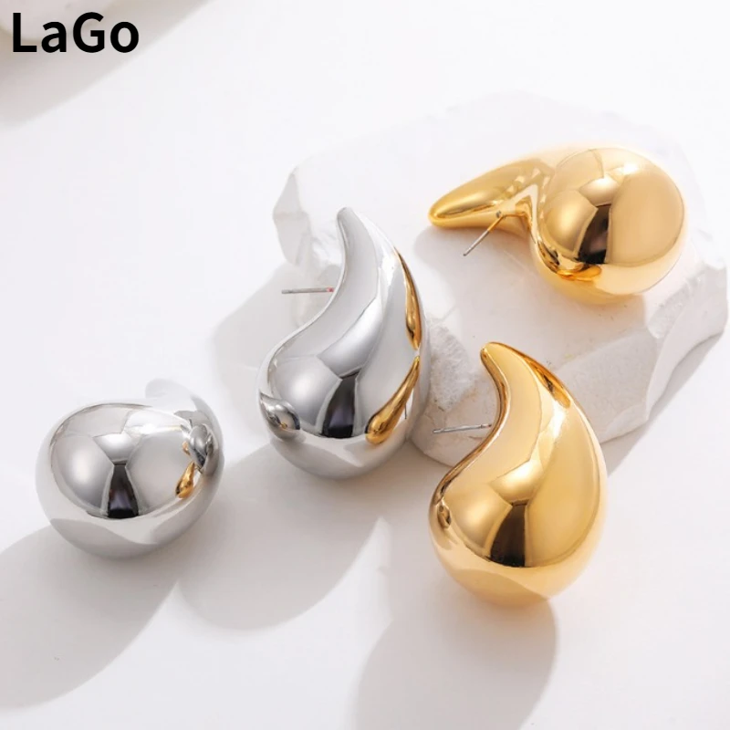 

Trendy Jewelry Popular Design Three Size Teardrop Earrings For Women Girl Party Gift Lightweight Accessories Hot Sale