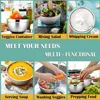 Silicone Bottom Thickened with Lid Cooking Basin Non Slip Salad Mixing Basin Stainless Steel Egg Beating Bowls Kitchen Tools 4