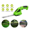 2 in 1 Cordless Electric Hedge Trimmer 7.2V Cordless Grass Shear Garden Pruning Shears Lawn Hedge Cordless Fence Scissors Weeder 3