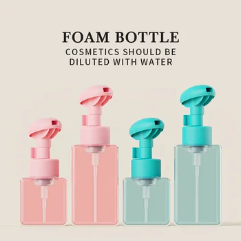 빈 포밍 비누 디펜서, 리필 가능한 모던 스퀘어 펌프 병, 샴푸, 바디 워시, 액체 비누, 거품 병, 버블 포머