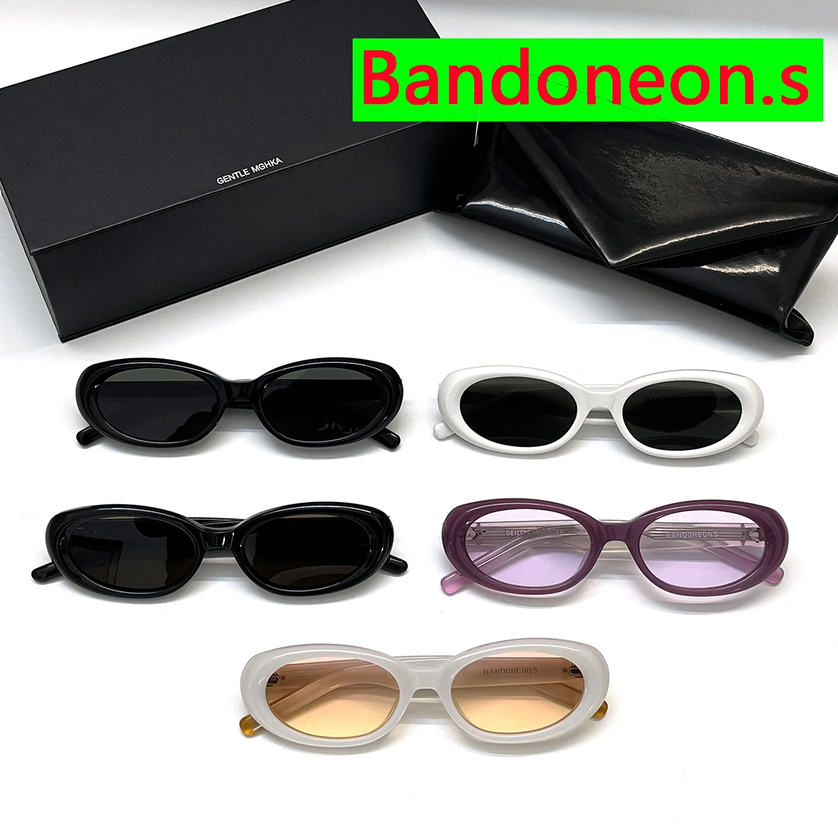 

Korea Fashion BANDONEON Brand eyewear Design Vintage sunglasses For small face Women Men Acetate Polarized Sunglasses UV400