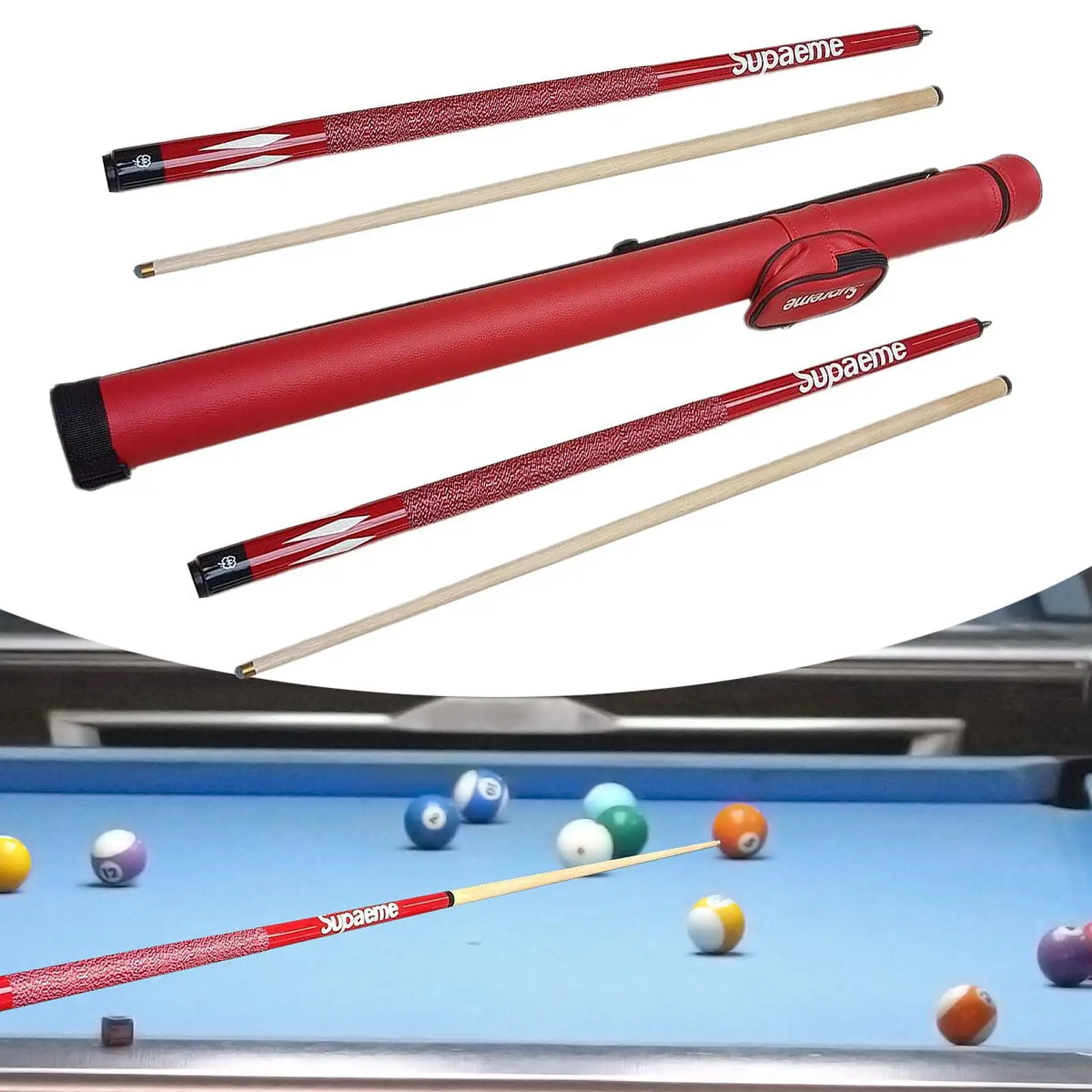 Pool Cue Two Sections Pool Stick for Billiard Players Adults Competition Pool Cue Two Sections Pool Stick for Billiard Players Adults Competition