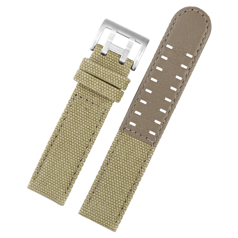 Nylon Genuine Leather Strap for Men's Watch - 20mm/22mm Canvas Band
