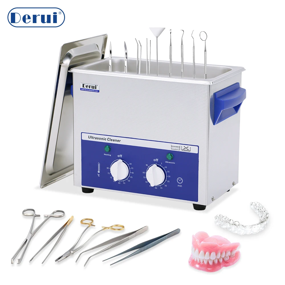 

den tal Ultrasonic Cleaner 3L For Medical Instrument Denture Retainers Aligners Brace