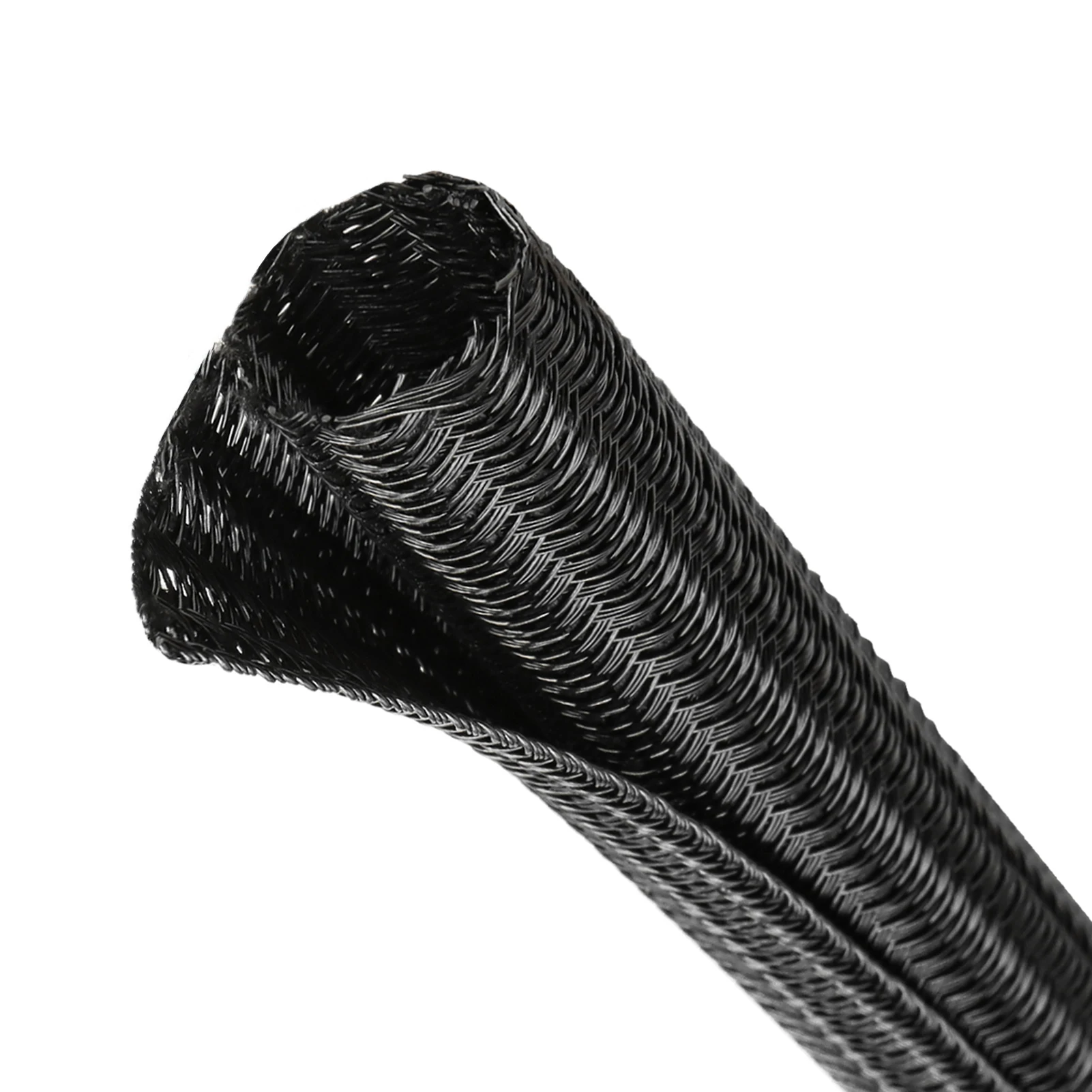 PET Braided Self-Closing Cable Sleeve – High Protection Wear-Resistant Insulated Sheath