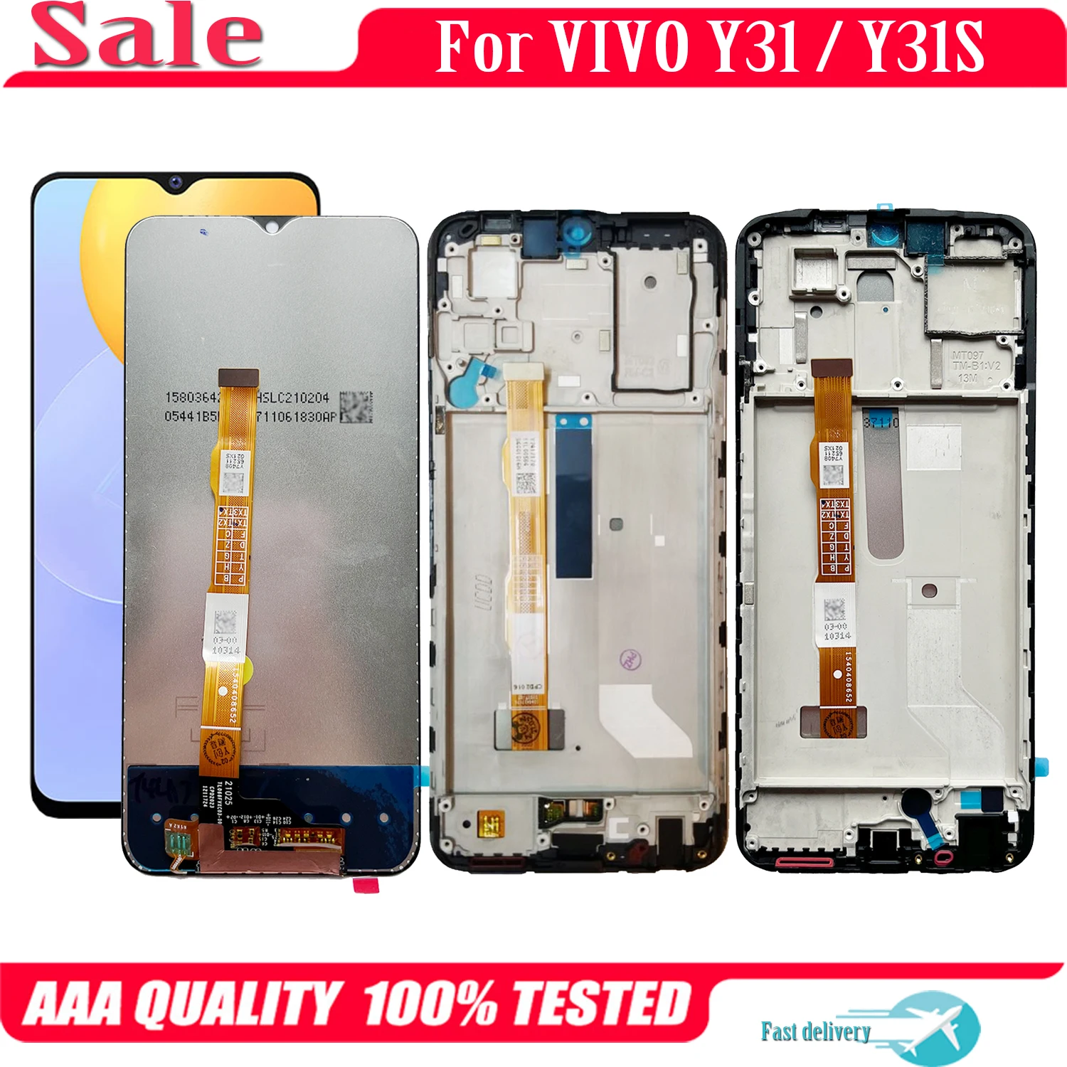 

Original 6.58" For VIVO Y31s 5G LCD Display V2054A Touch Screen Replace Digitizer Assembly For Vivo Y31 Display Repair V2036