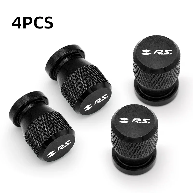 4-Piece GT RS Line Tire Valve Caps Airdust Covers