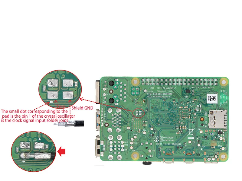 constante oscilador de cristal, Atualização para Raspberry Pi 4B