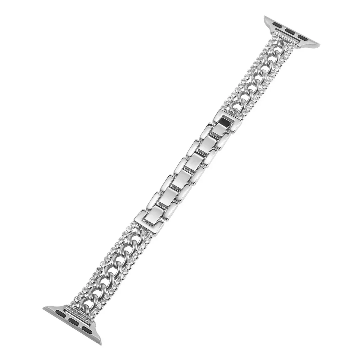 Pulseira de smartwatch em metal para apple watch series_voghion.com