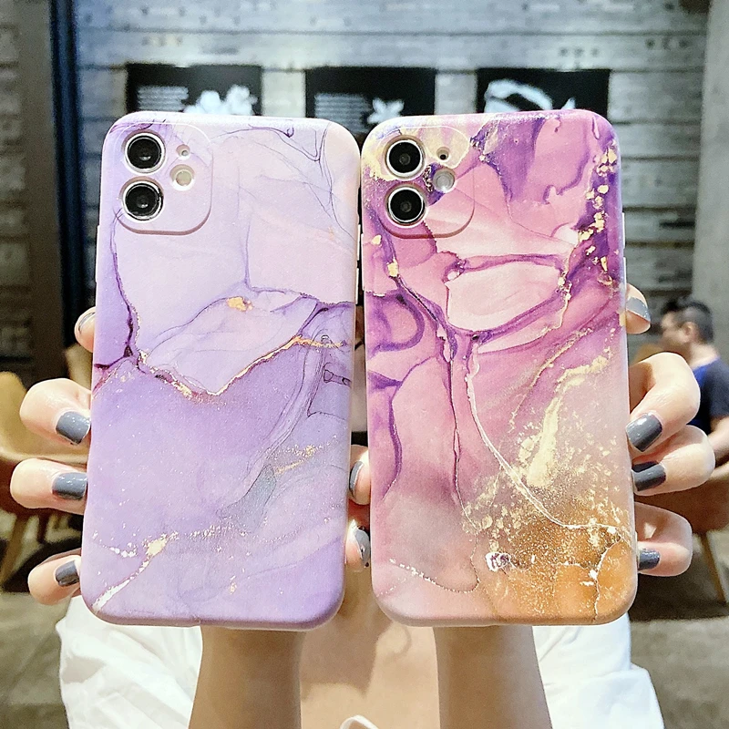 Marble Pattern Case For Samsung Galaxy A52 A52S A72 A12 A22 A32 A51 A71 A31 A10 A30 A70 A30S A50 Ink Painted Silicone Cover | Мобильные