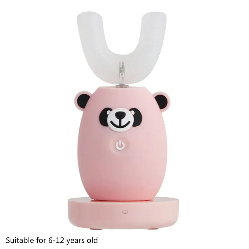 

Fully Automatic U-shaped Children Teeth Brush Waterproof Mouth-type Electric Toothbrush Cartoon Kids Tooth Cleaner